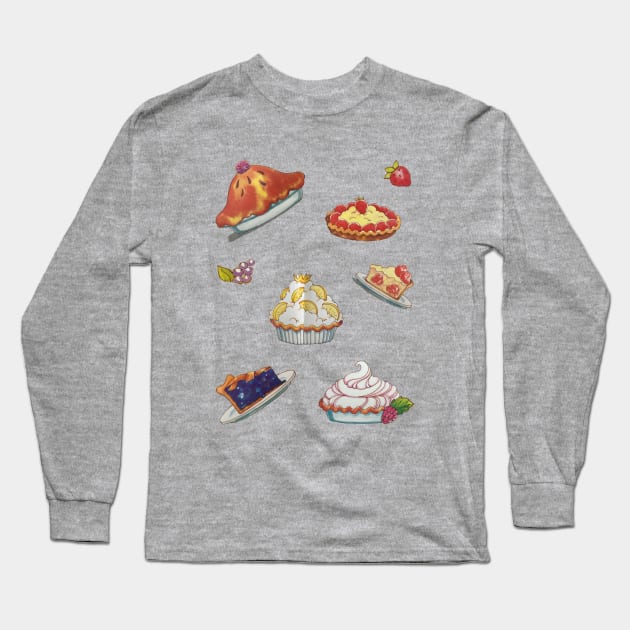 Vintage Pies Long Sleeve T-Shirt by ShinyPlasticRainbow